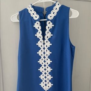 Lilly Pulitzer Callista Shift Dress Royal Blue Size M